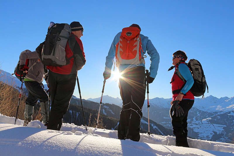 Snowshoeing on the Kaunertal Glacier