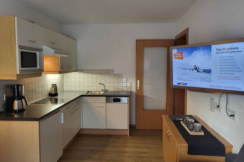 Küche im Appartement 1 im Gästehaus Walch