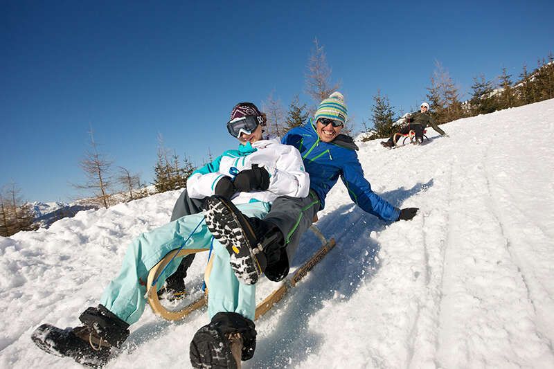 Tobogganing in the Tyrolean Oberland