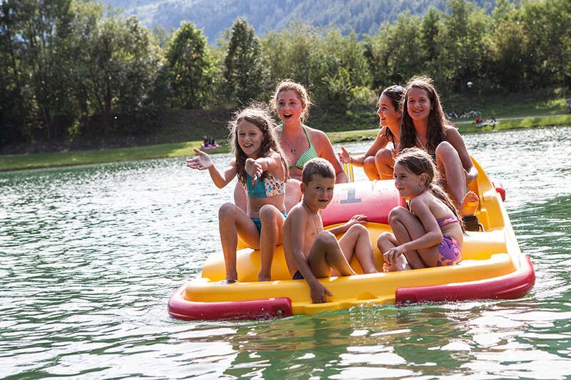 Water fun on the pedal boat